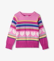 Hatley Sweaters | Girls Girls Rainbow Heart Sweater
