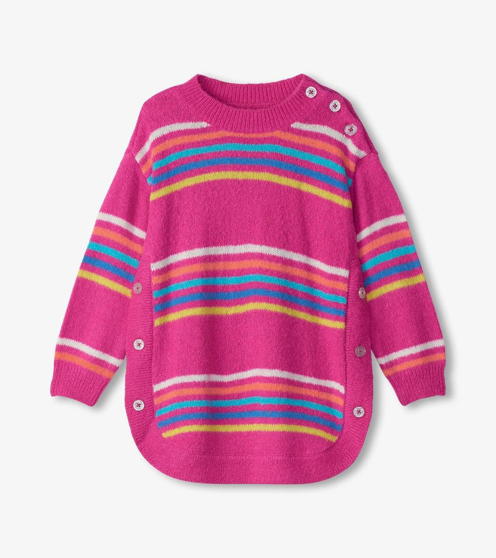 Hatley Sweaters | Girls Girls Rainbow Stripes Sweater Tunic
