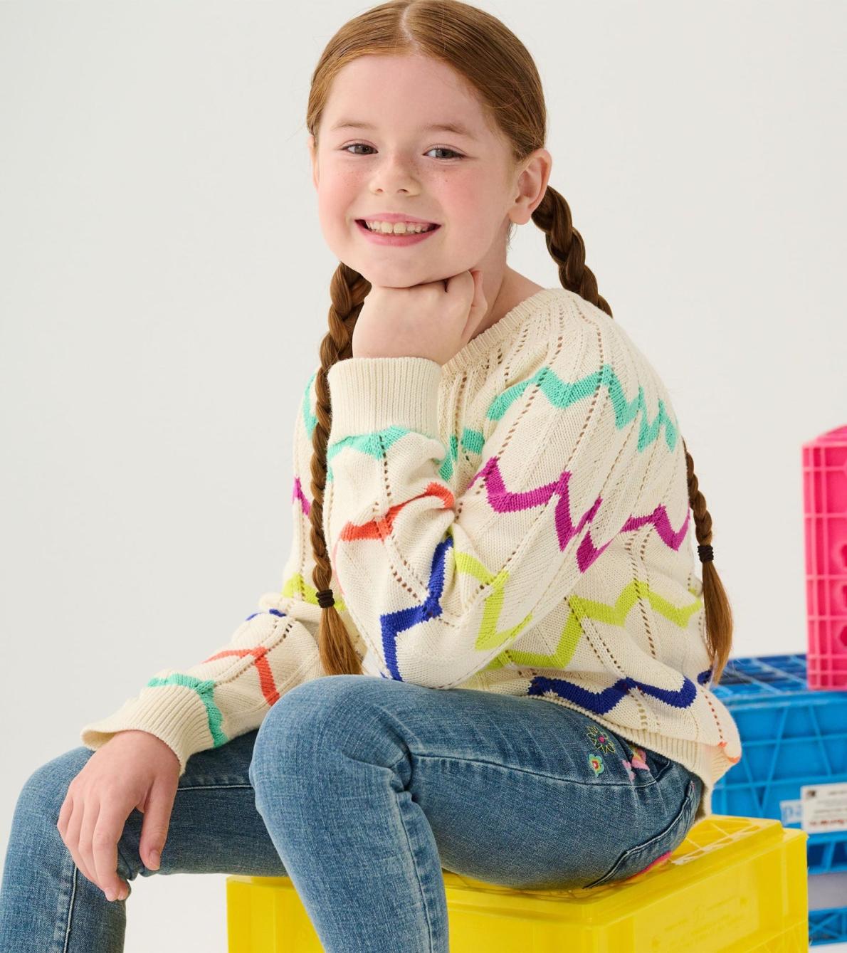 Hatley Sweaters | Girls Girls Rainbow Sweater
