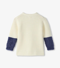 Hatley Sweaters | Girls Girls Sequin Bow Fluffy Sleeve Sweater