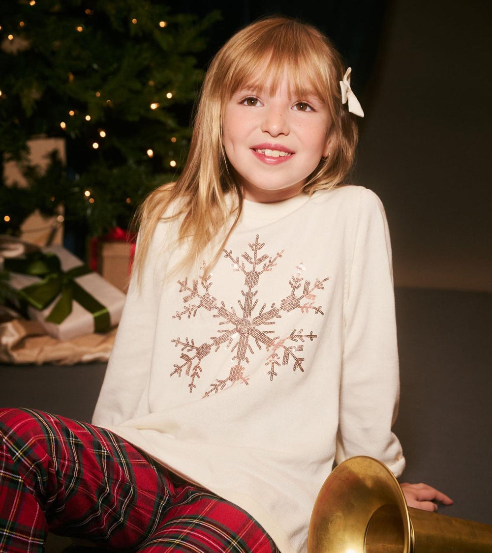 Hatley Sweaters | Girls Girls Snowflake Pullover Sweater