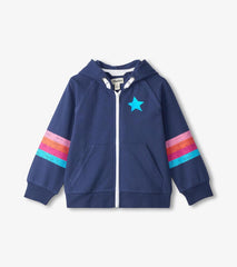 Hatley Sweaters | Girls Girls Star Girl Zip-Up Hoodie