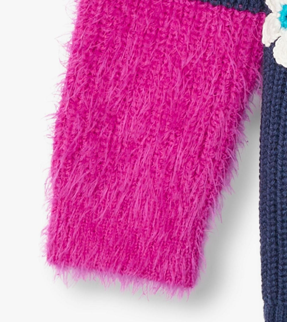 Hatley Sweaters | Girls Girls Throwback Flowers Fluffy Sleeve Sweater Tunic