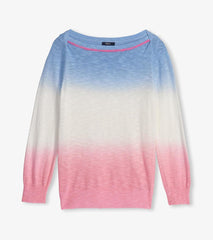 Hatley Sweaters | Women 3/4 Sleeve Knit Breton- Sunset Dip Dye