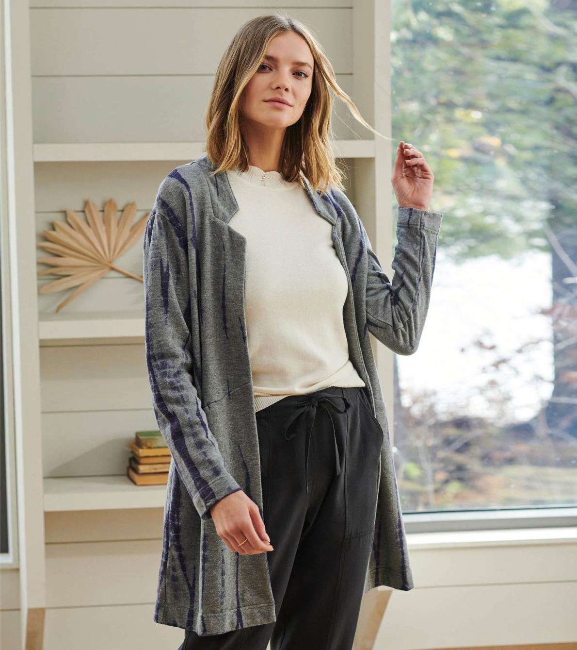 Hatley Sweaters | Women Ami Cardigan - Storm Tie Dye