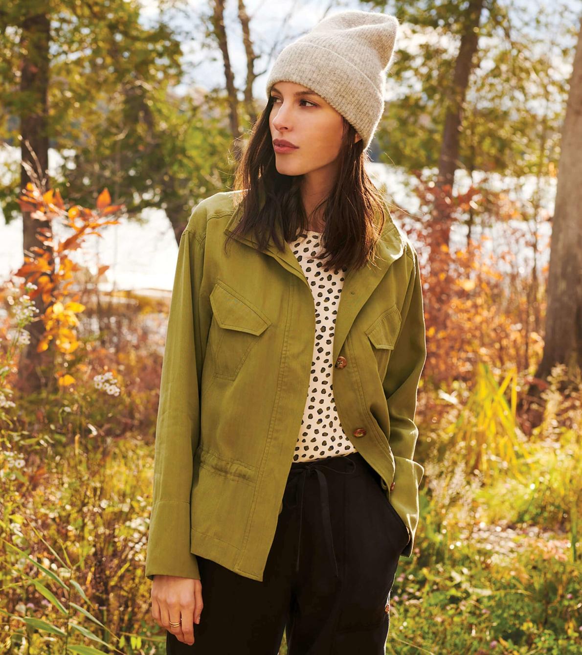 Hatley Sweaters | Women Camden Jacket - Lodan Green