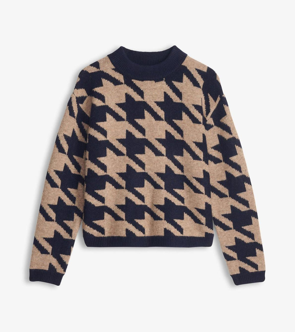 Hatley Sweaters | Women Carmi Pullover - Large Houndstooth