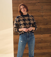 Hatley Sweaters | Women Carmi Pullover - Large Houndstooth