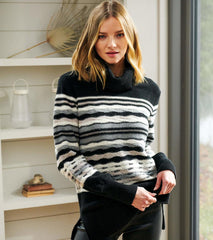 Hatley Sweaters | Women Charlotte Sweater - Marble Landscape