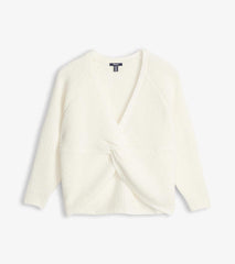 Hatley Sweaters | Women Cross Over Sweater - Winter White