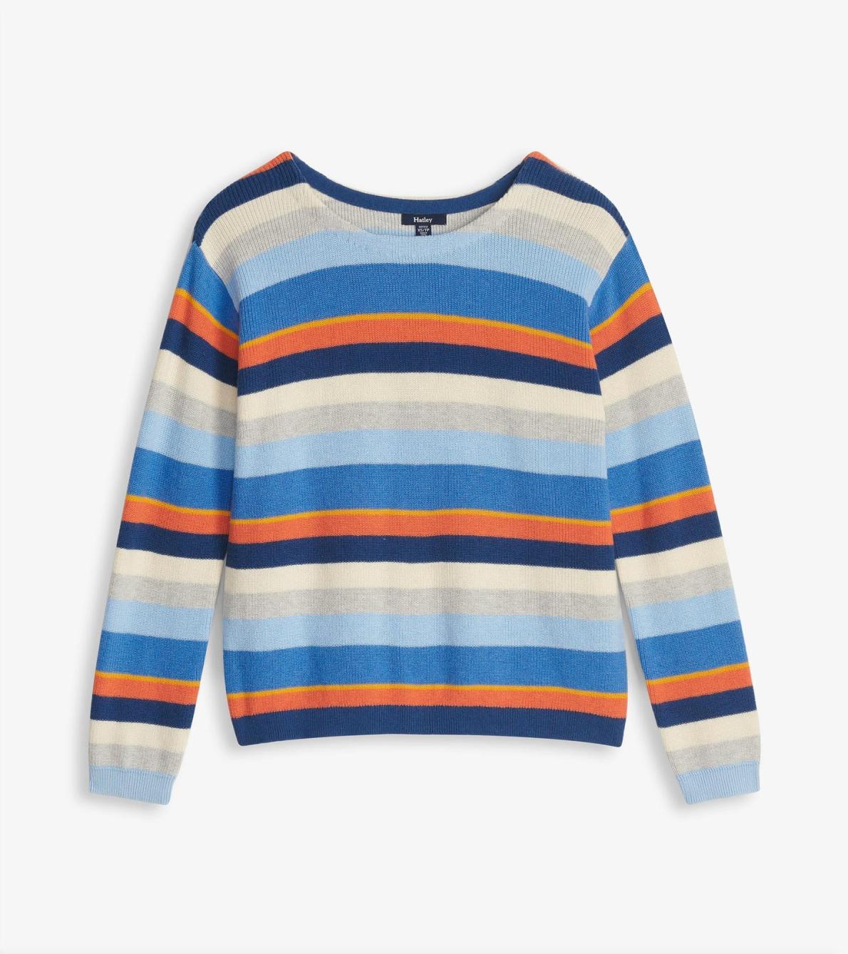 Hatley Sweaters | Women Devon Sweater - Mixed Stripes