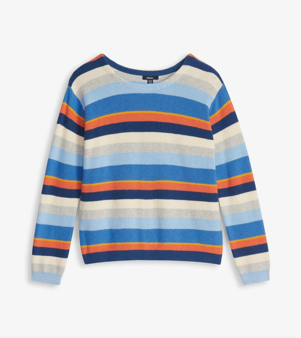 Hatley Sweaters | Women Devon Sweater - Mixed Stripes
