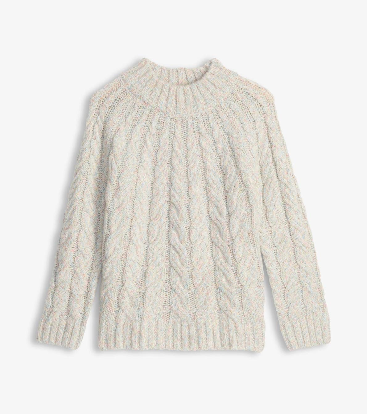Hatley Sweaters | Women Dylan Cable Knit Sweater - Clear Rainbow