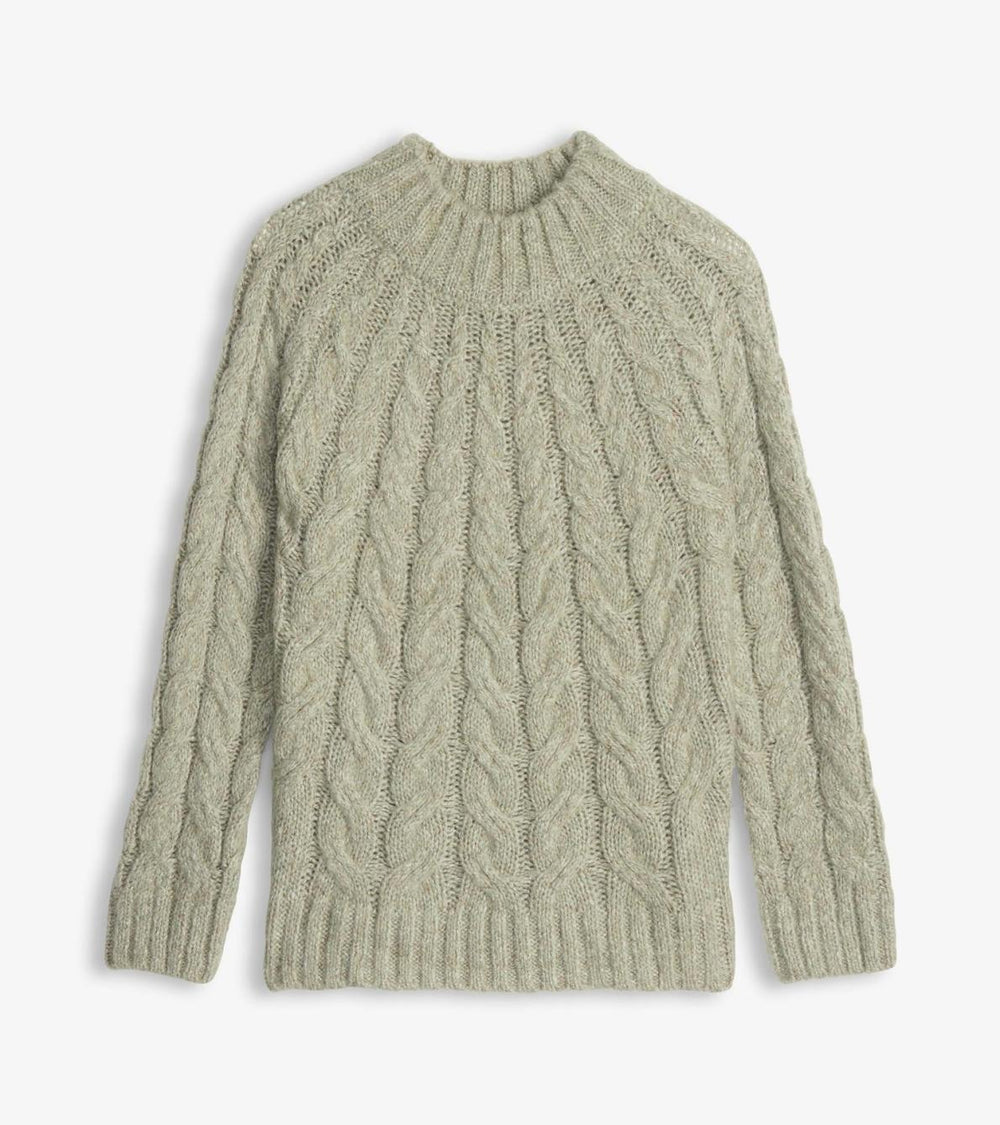 Hatley Sweaters | Women Dylan Cable Knit Sweater - Moss Green
