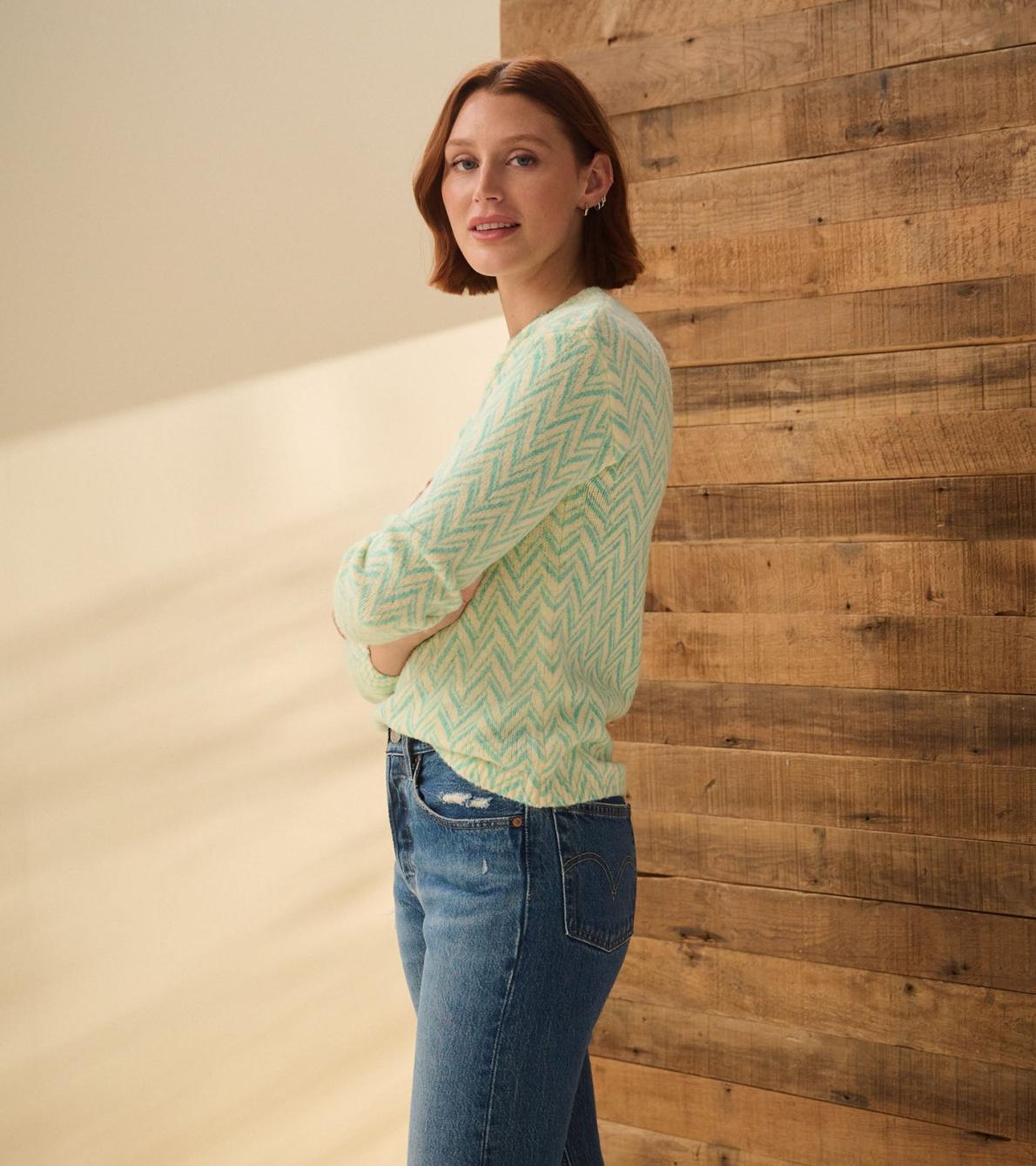 Hatley Sweaters | Women Ella Sweater - Chevron Print