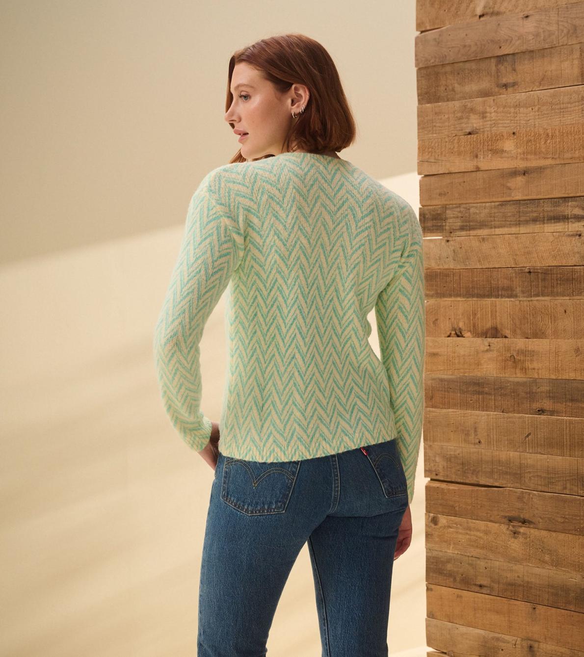 Hatley Sweaters | Women Ella Sweater - Chevron Print