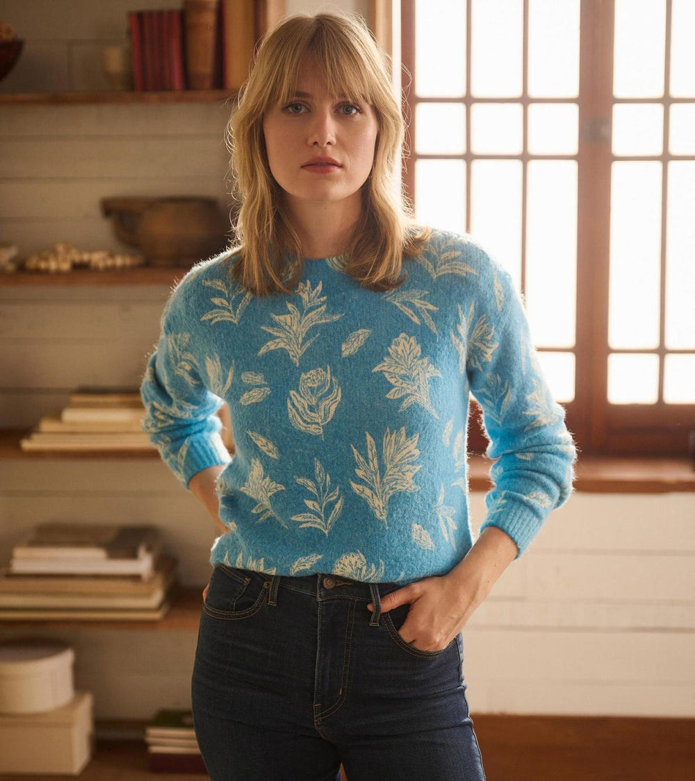 Hatley Sweaters | Women Ella Sweater - Linen Flowers
