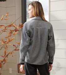 Hatley Sweaters | Women Emily Relaxed Blazer - Charcoal Melange