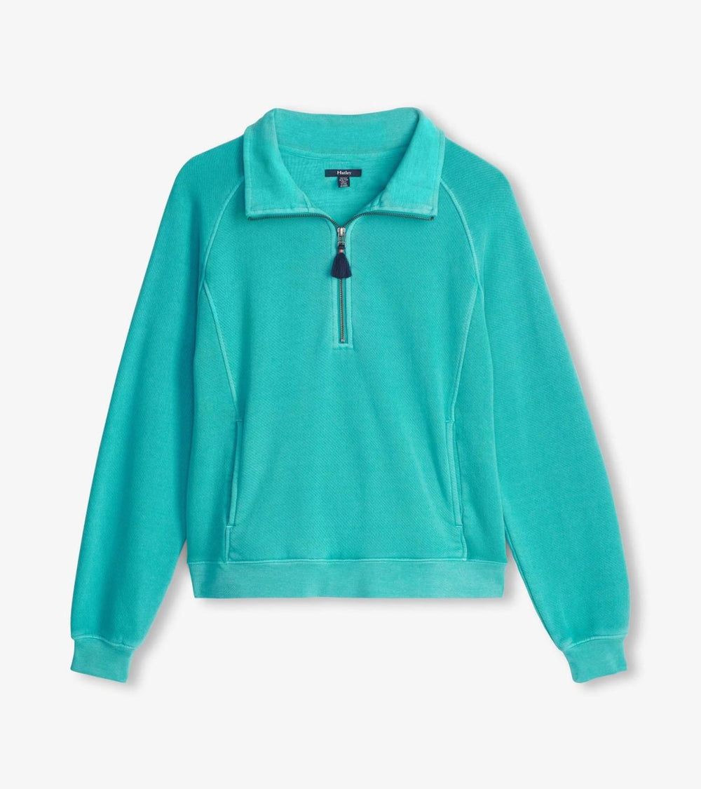 Hatley Sweaters | Women Mock Neck Pullover - Baltic