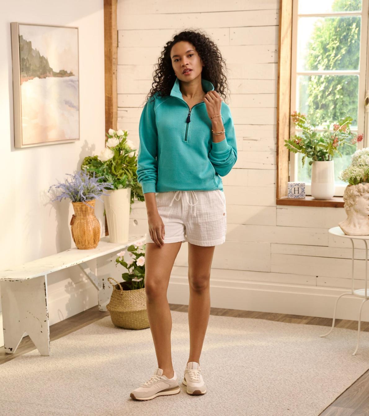 Hatley Sweaters | Women Mock Neck Pullover - Baltic