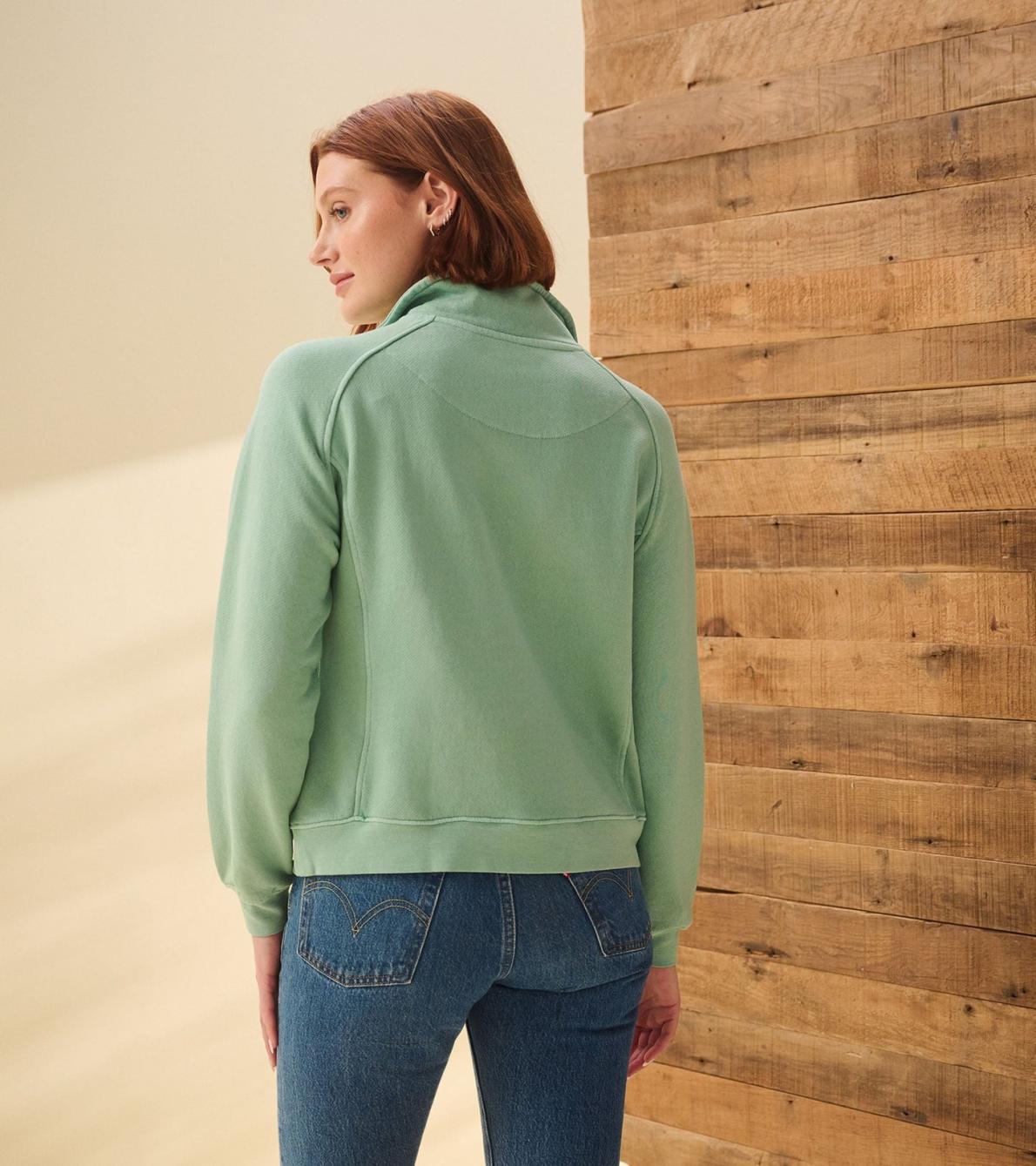 Hatley Sweaters | Women Mock Neck Pullover - Sage Green