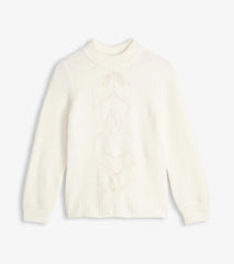 Hatley Sweaters | Women Petal Cable Sweater - Winter White