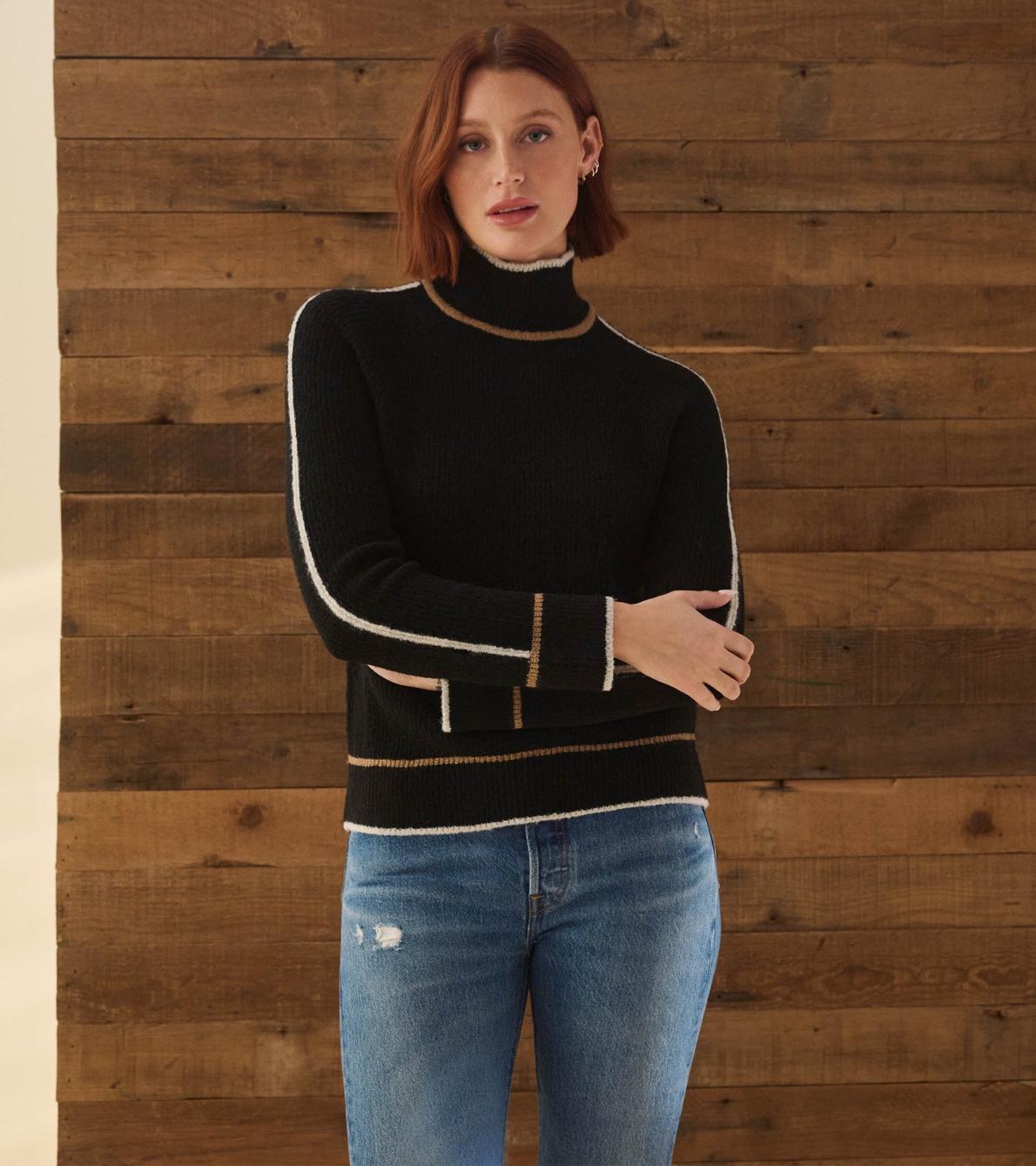 Hatley Sweaters | Women Raglan Pullover - Black