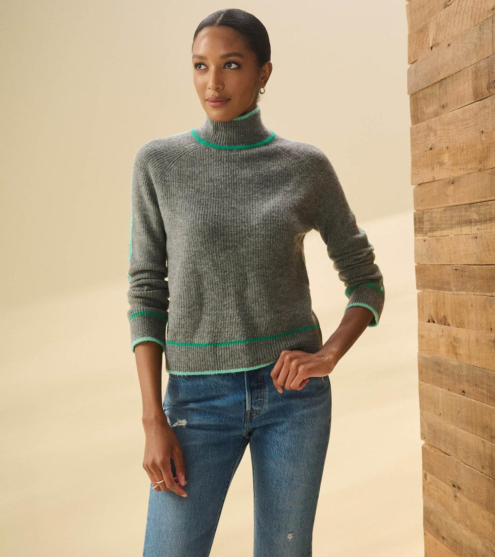 Hatley Sweaters | Women Raglan Pullover - Charcoal Heather