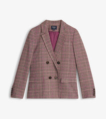 Hatley Sweaters | Women Tori Semi-Fitted Blazer - Taupe Check