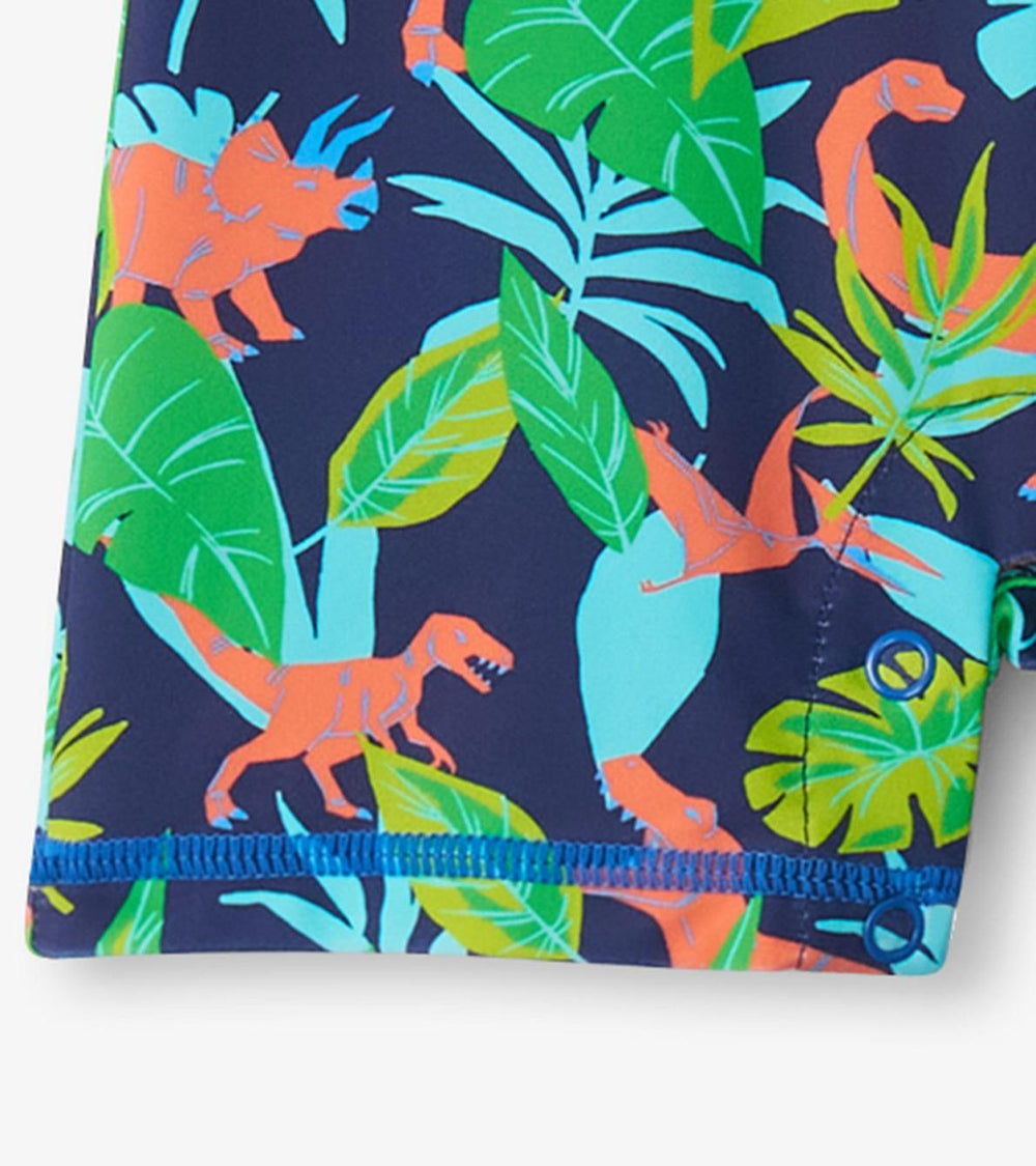 Hatley Swimwear | Baby &amp; Toddler Baby Boys Dino Jungle One-Piece Rashguard