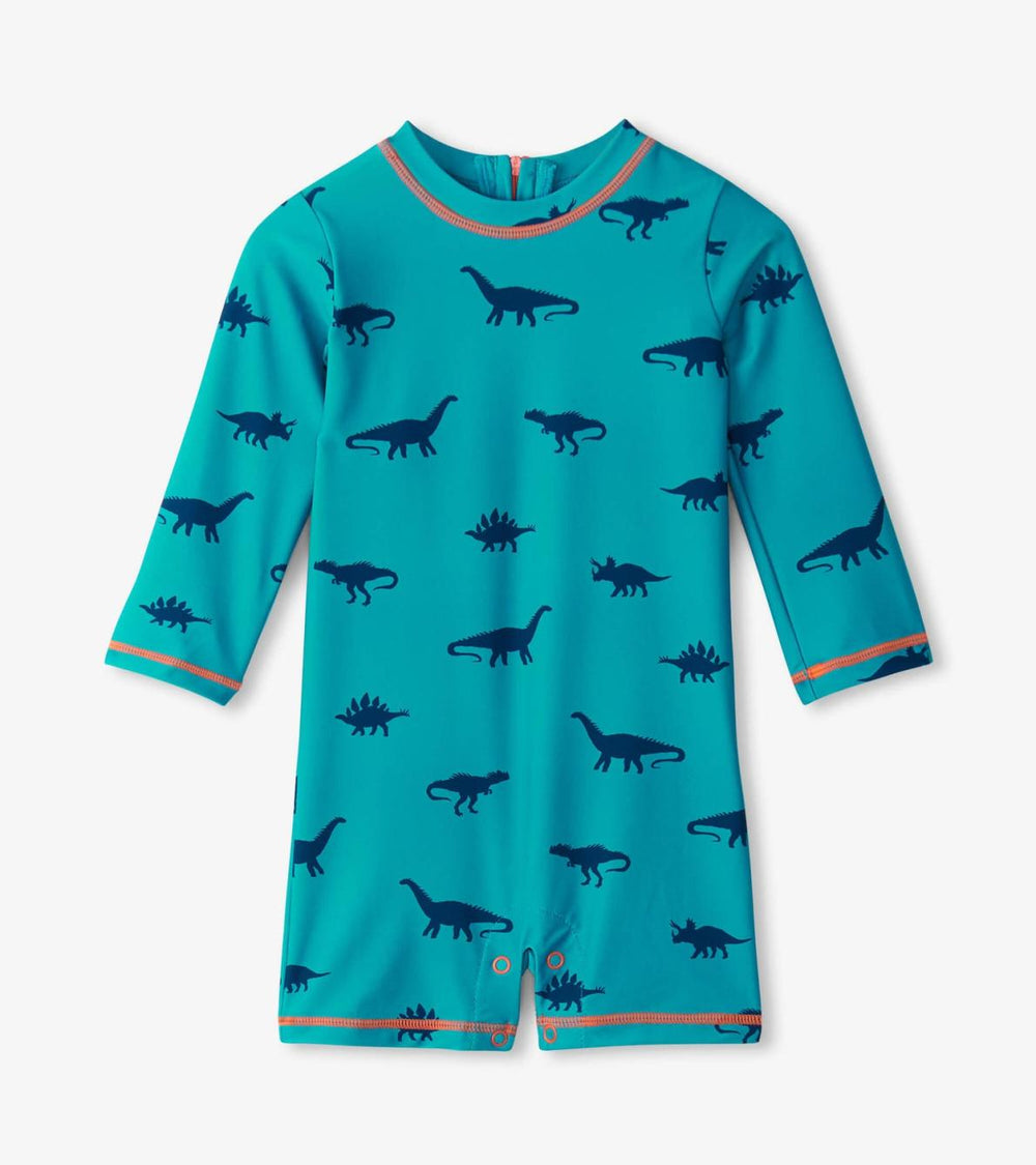 Hatley Swimwear | Baby &amp; Toddler Baby Boys Dino Silhouette One-Piece Rashguard