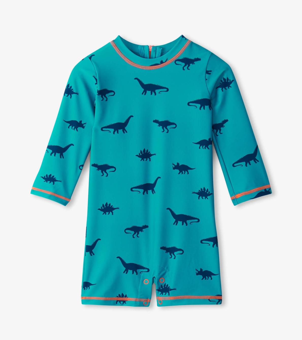 Hatley Swimwear | Baby &amp; Toddler Baby Boys Dino Silhouette One-Piece Rashguard
