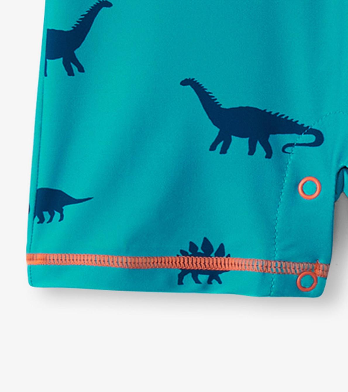 Hatley Swimwear | Baby &amp; Toddler Baby Boys Dino Silhouette One-Piece Rashguard