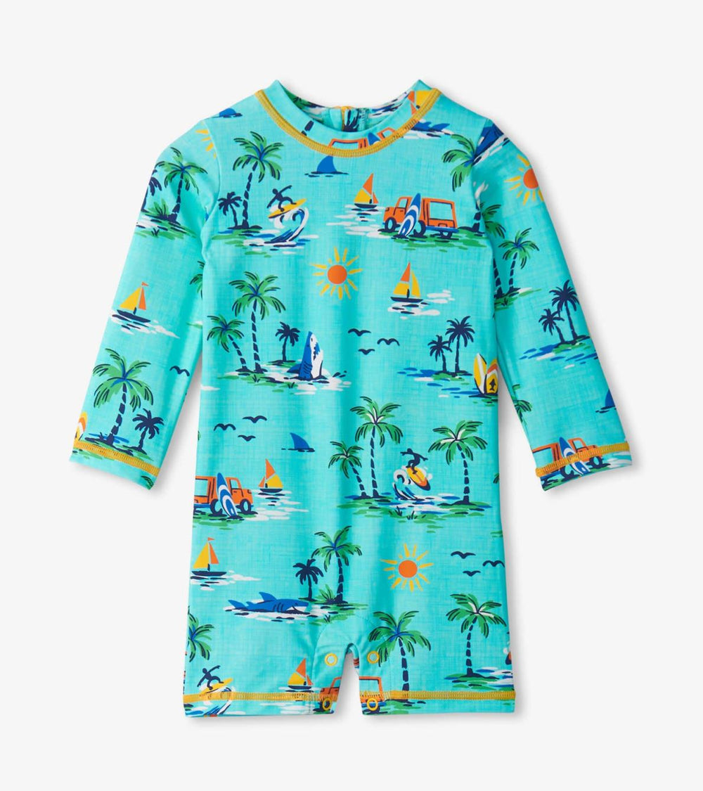 Hatley Swimwear | Baby &amp; Toddler Baby Boys Vintage Holiday One-Piece Rashguard