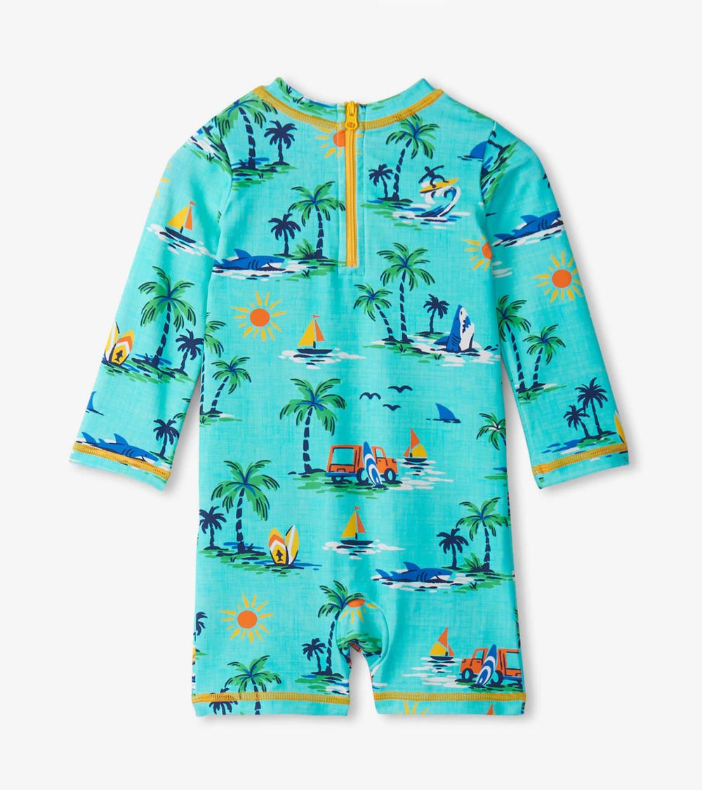 Hatley Swimwear | Baby &amp; Toddler Baby Boys Vintage Holiday One-Piece Rashguard
