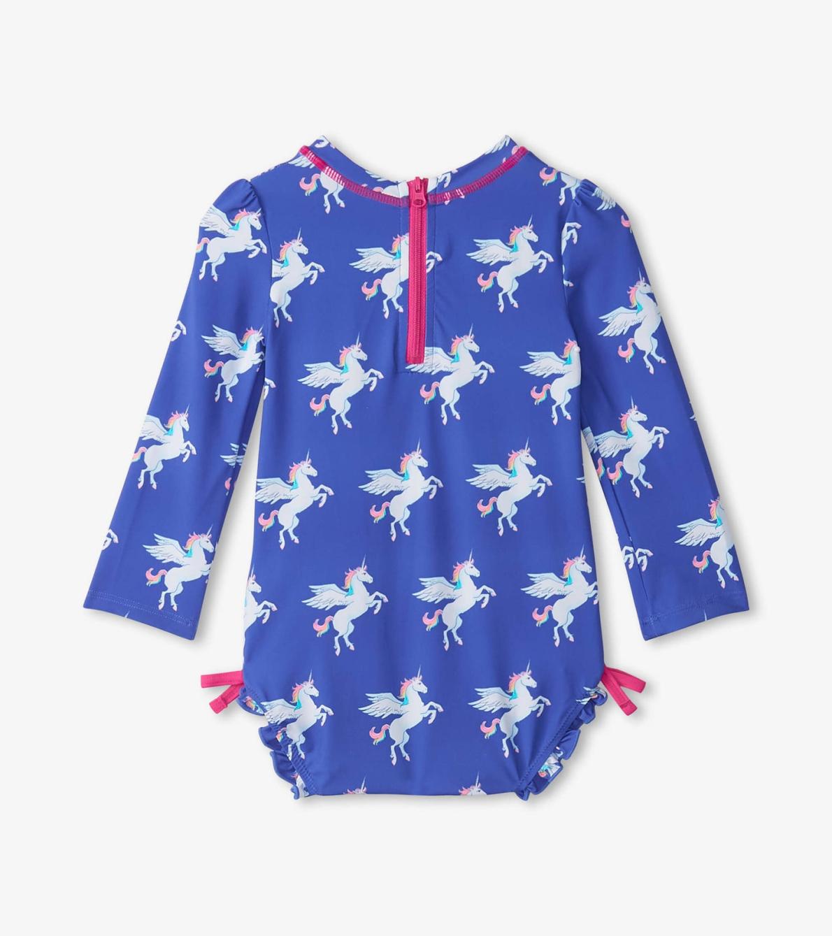 Hatley Swimwear | Baby &amp; Toddler Baby Girls Dazzling Unicorn Rashguard Swimsuit