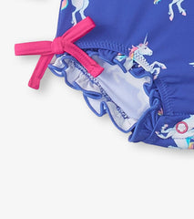 Hatley Swimwear | Baby &amp; Toddler Baby Girls Dazzling Unicorn Rashguard Swimsuit