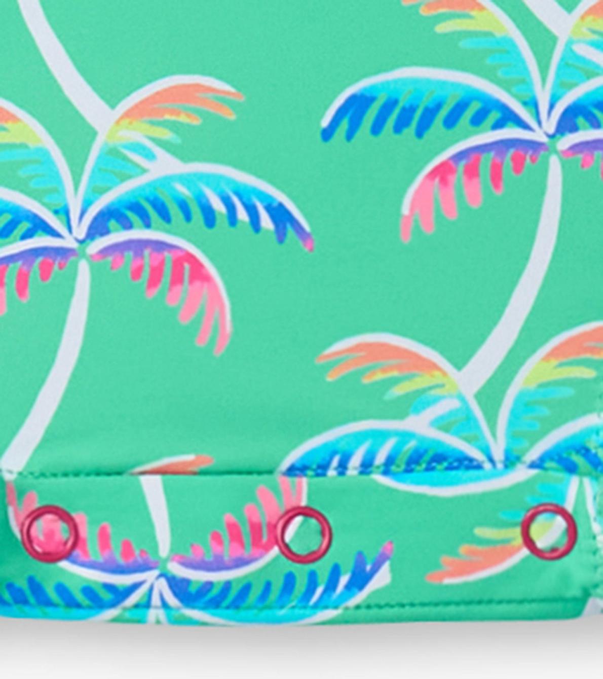 Hatley Swimwear | Baby &amp; Toddler Baby Girls Rainbow Palm Rashguard Swimsuit