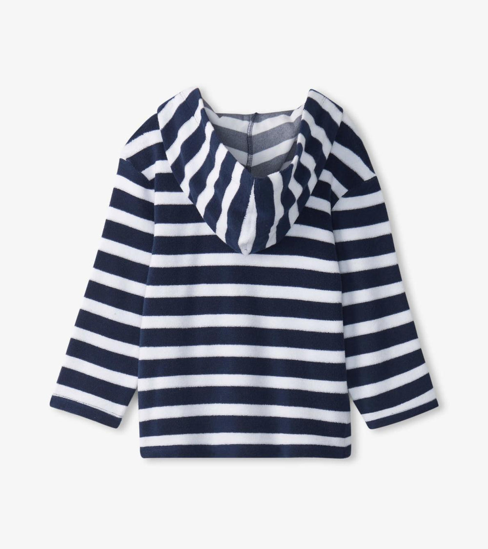 Hatley Swimwear | Boys Boys Deep Sea Stripes Terry Pullover Hoodie