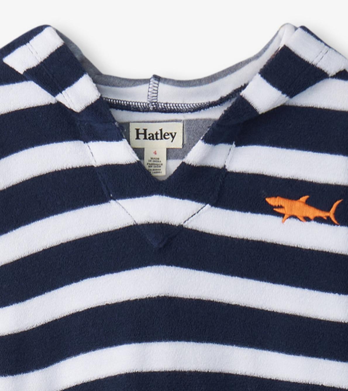 Hatley Swimwear | Boys Boys Deep Sea Stripes Terry Pullover Hoodie