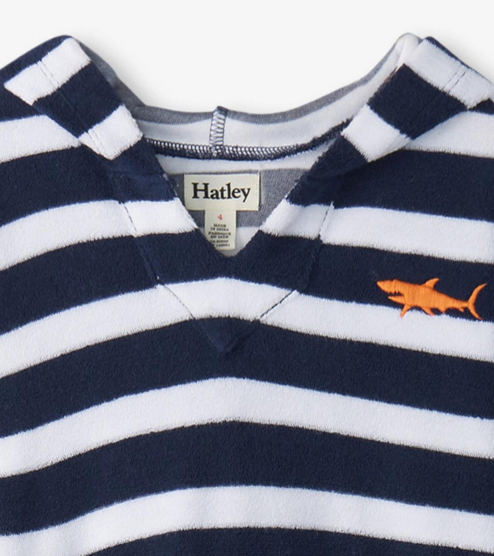 Hatley Swimwear | Boys Boys Deep Sea Stripes Terry Pullover Hoodie
