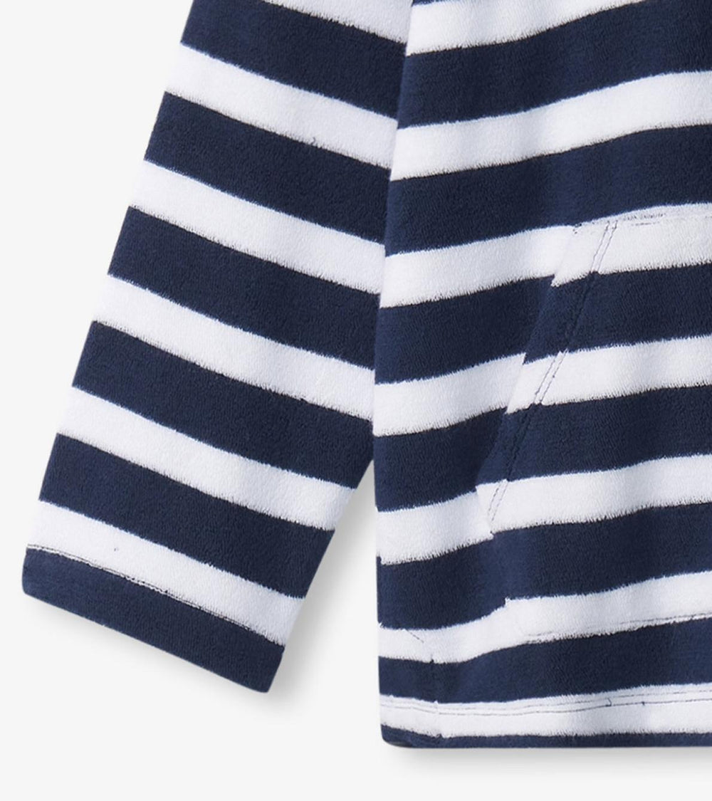 Hatley Swimwear | Boys Boys Deep Sea Stripes Terry Pullover Hoodie