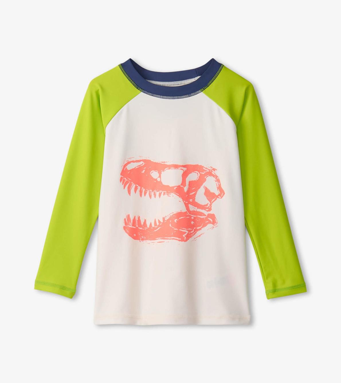 Hatley Swimwear | Boys Boys Dino Skull Long Sleeve Rashguard
