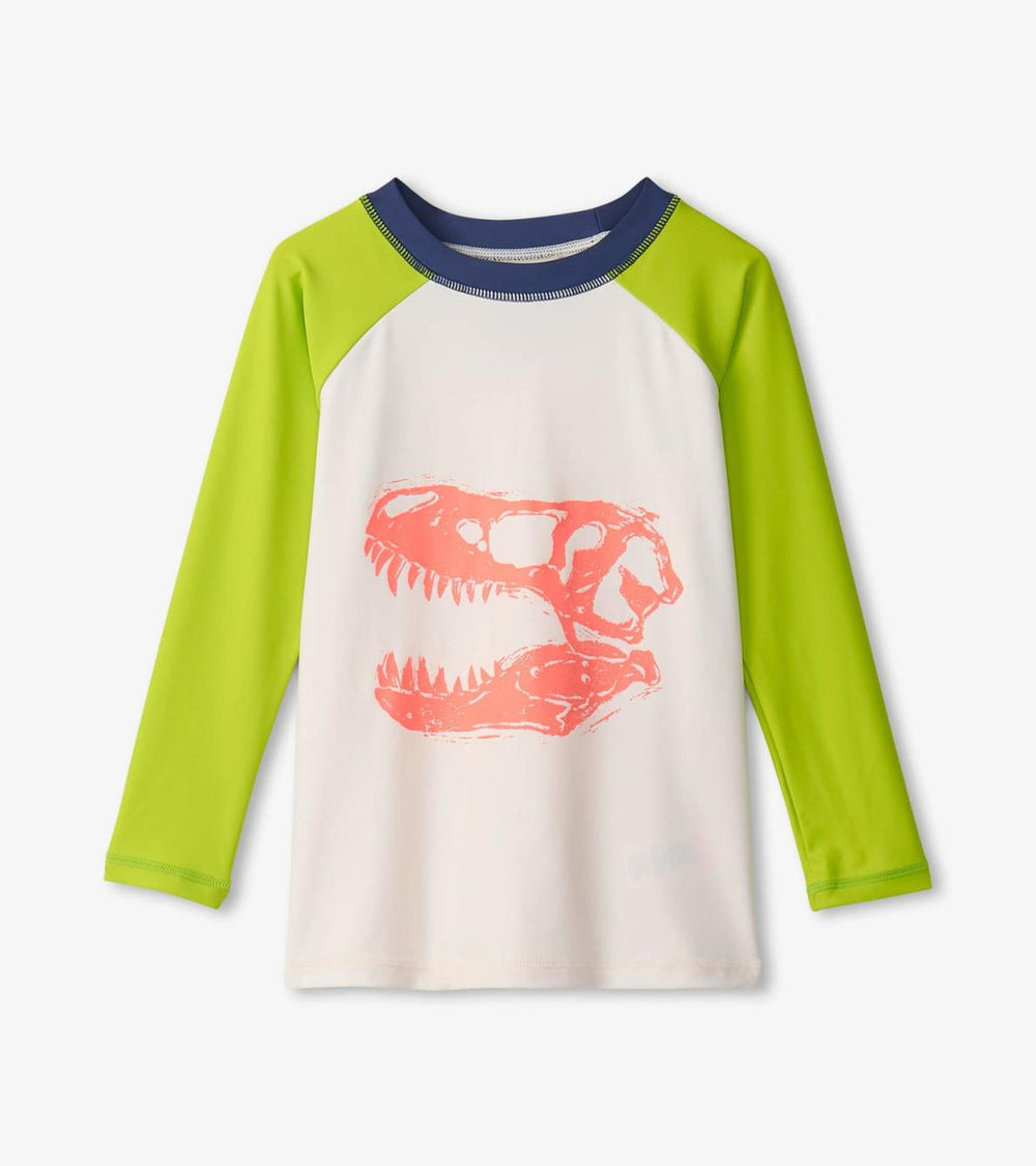 Hatley Swimwear | Boys Boys Dino Skull Long Sleeve Rashguard