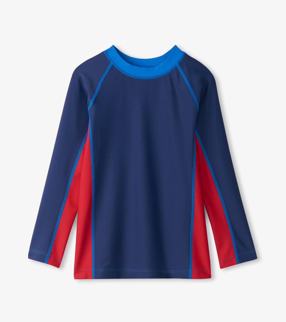Hatley Swimwear | Boys Boys Nautical Colourblock Long Sleeve Rashguard