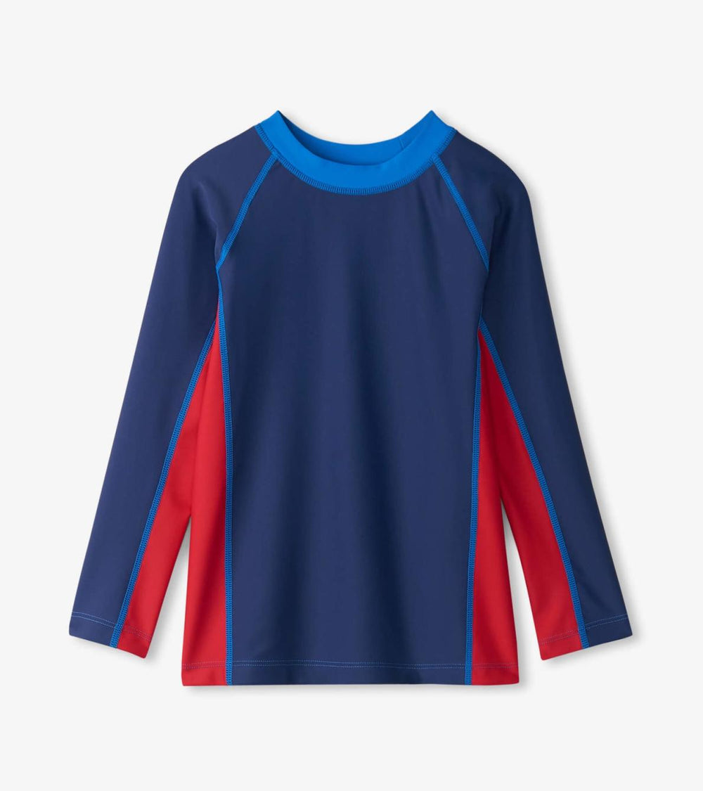 Hatley Swimwear | Boys Boys Nautical Colourblock Long Sleeve Rashguard