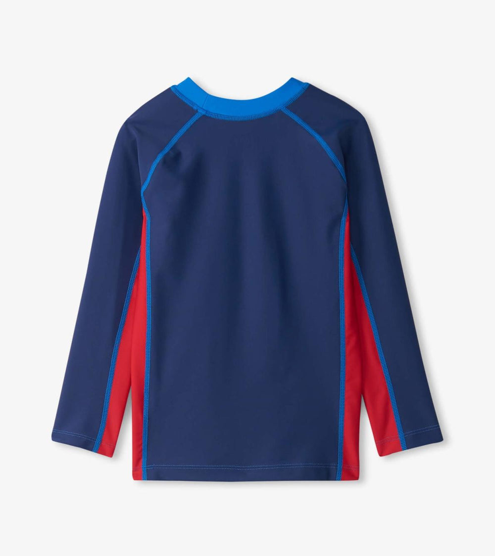 Hatley Swimwear | Boys Boys Nautical Colourblock Long Sleeve Rashguard