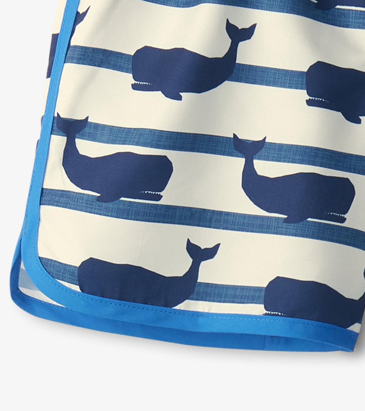 Hatley Swimwear | Boys Boys Nautical Whale Swim Shorts