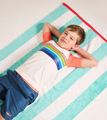 Hatley Swimwear | Boys Boys Surfer Stripes Short Sleeve Rashguard