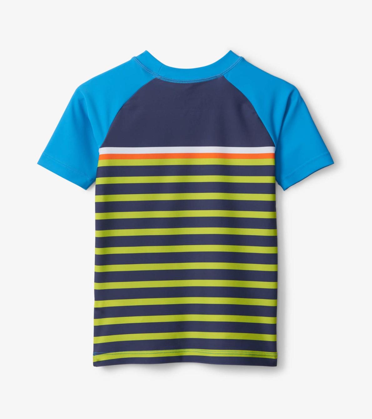 Hatley Swimwear | Boys Fish Stripes Short Sleeve Rashguard